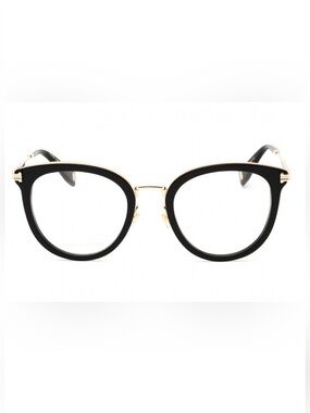 NEW Marc Jacobs MJ 1055 2M2 Round Cat Eye Eyeglasses Black Gold